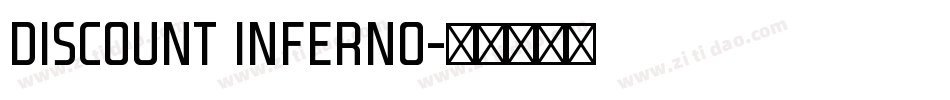 Discount Inferno字体转换